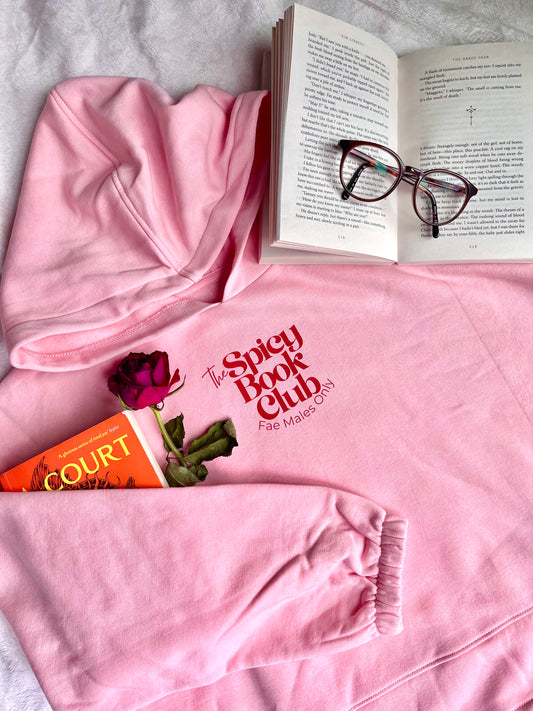 The Spicy Book Club. Cropped Oversized Hoodie - 🌶️