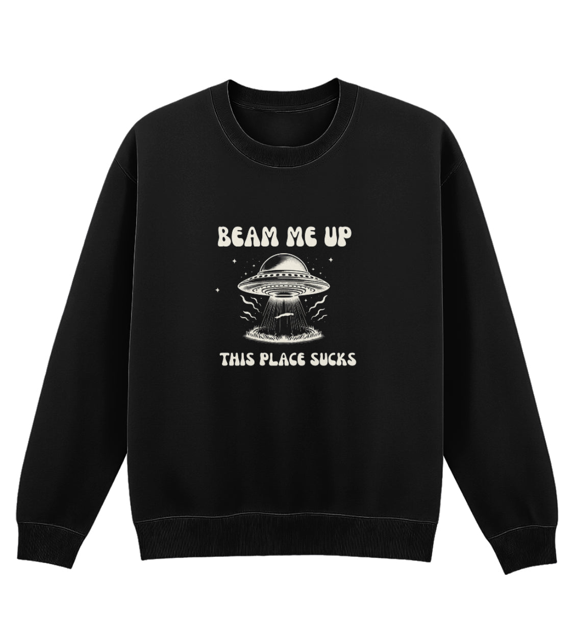 Stranger Things Beam Me Up 🛸 Retro Sweatshirt
