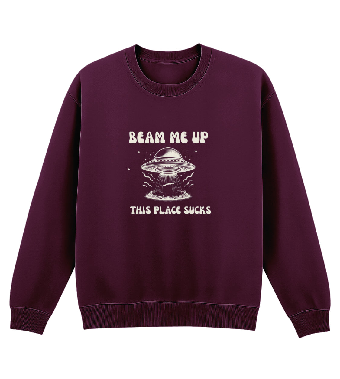 Stranger Things Beam Me Up 🛸 Retro Sweatshirt