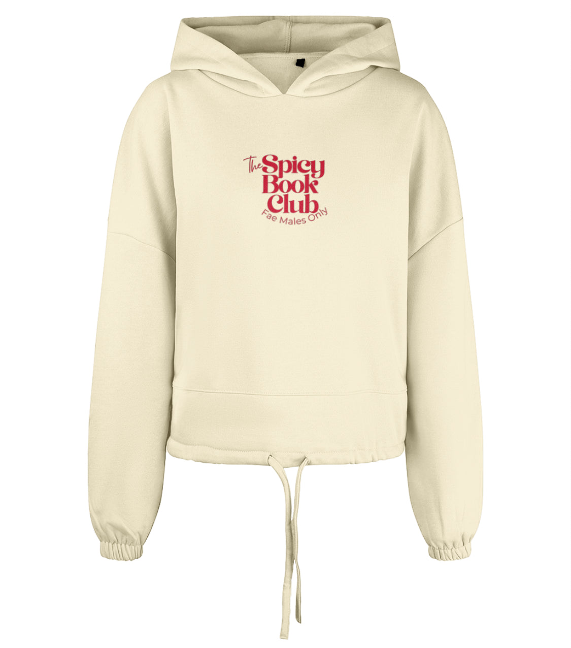 The Spicy Book Club. Cropped Oversized Hoodie - 🌶️