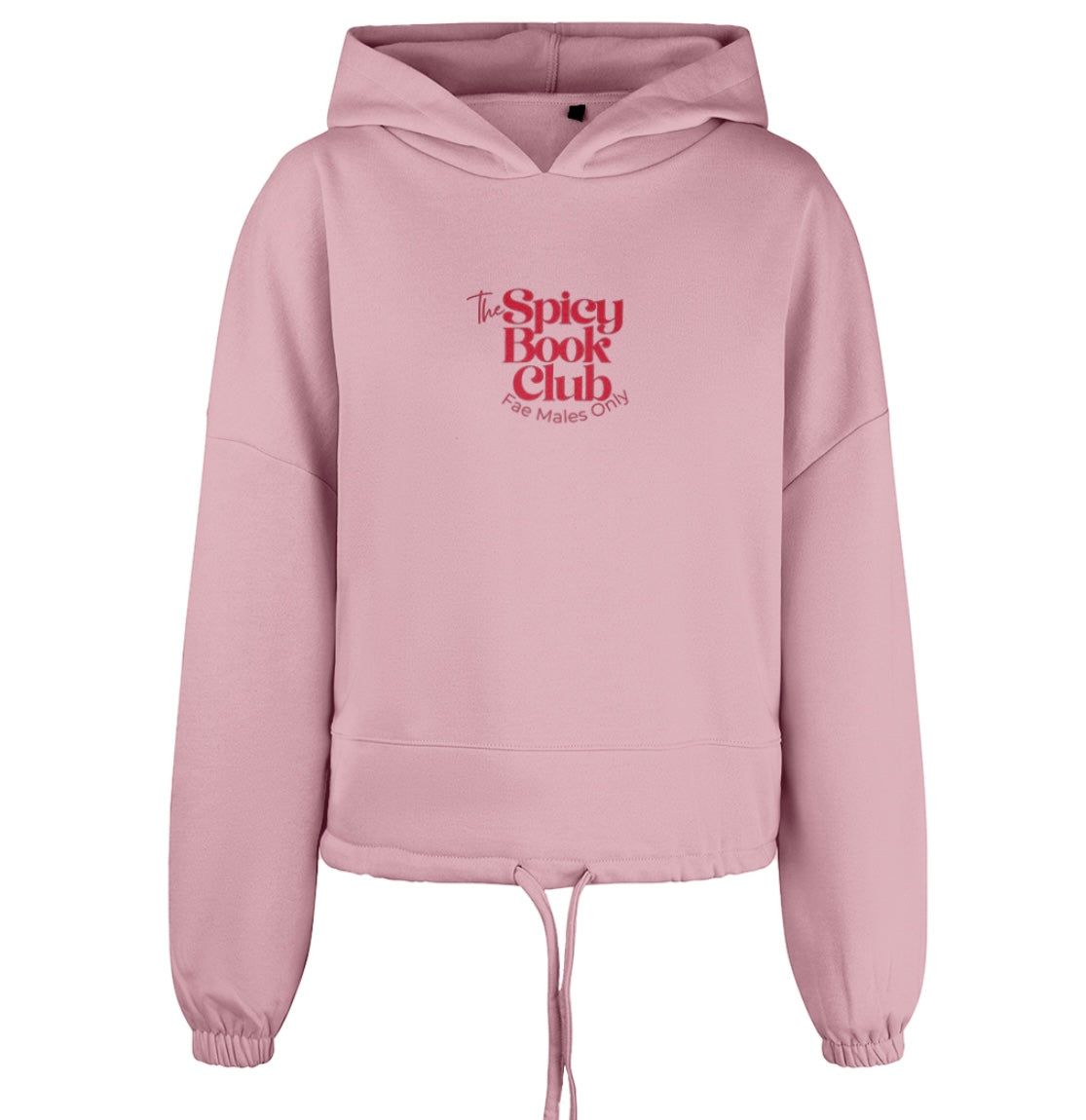 The Spicy Book Club. Cropped Oversized Hoodie - 🌶️