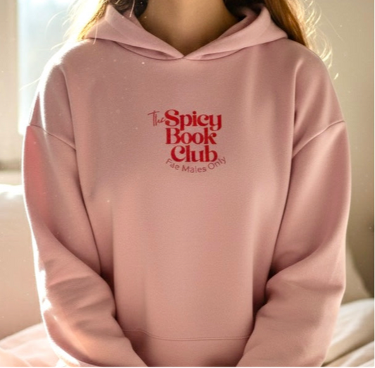The Spicy Book Club. Cropped Oversized Hoodie - 🌶️