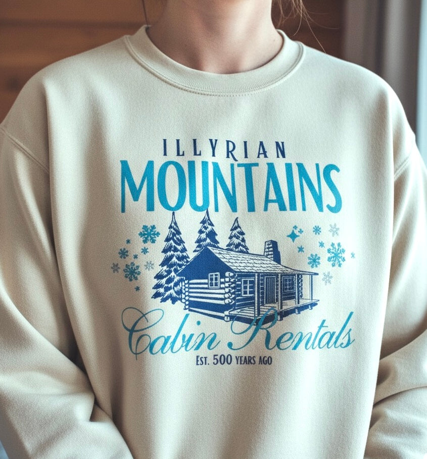 Illyrian Mountain Winter Sweatshirt/ Hoodie 🦇❄️