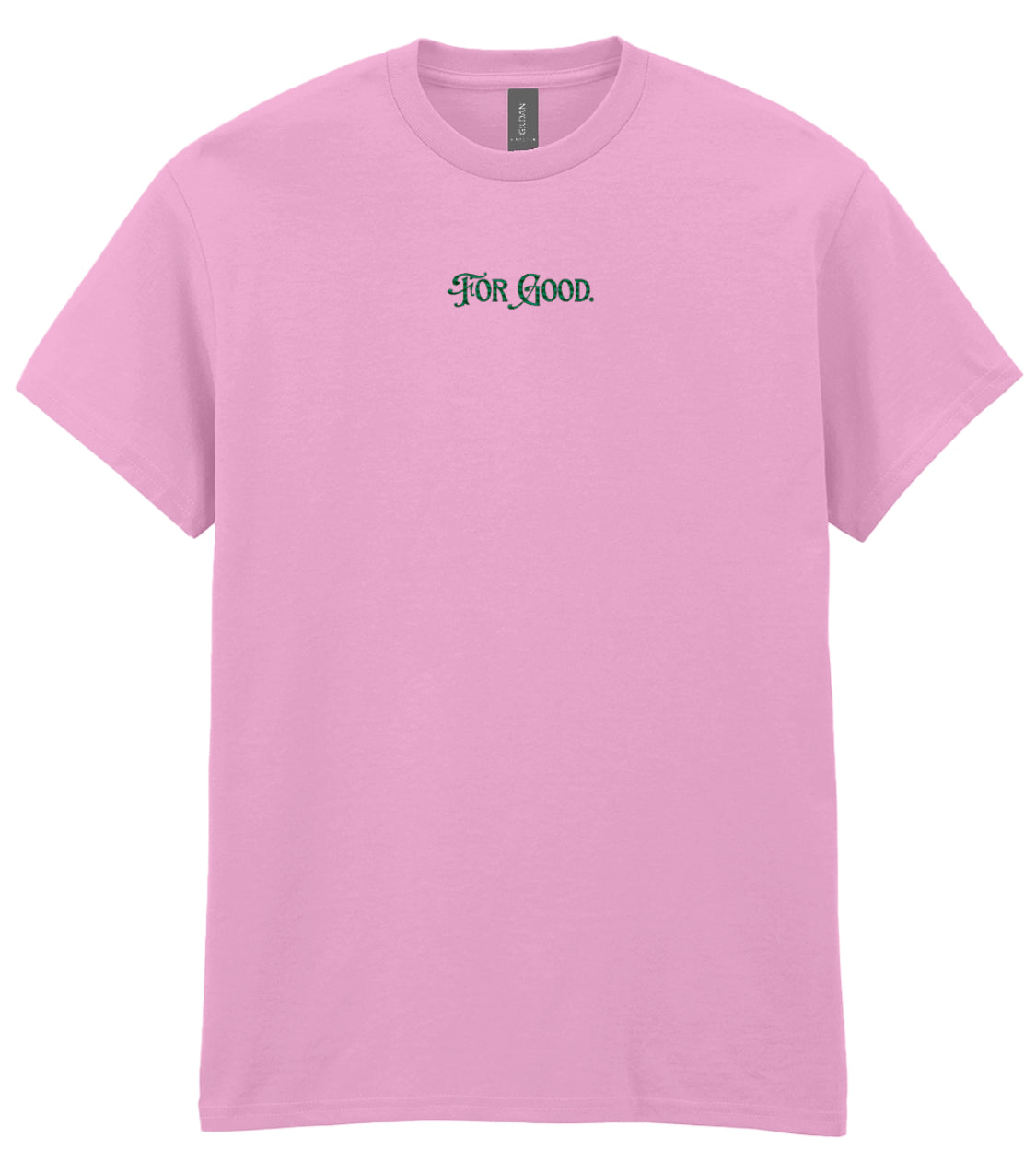 For Good 💖💚🖤 Embroidered T-shirt Unisex