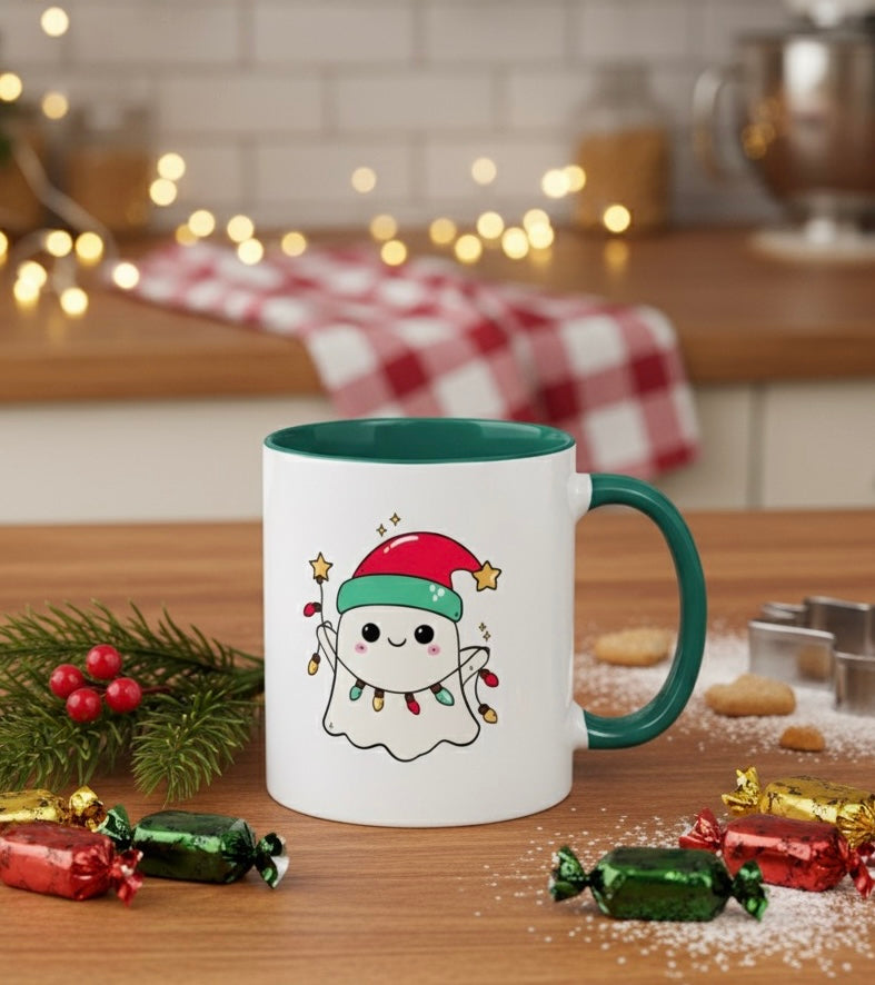 Cute Christmas Ghost Mug