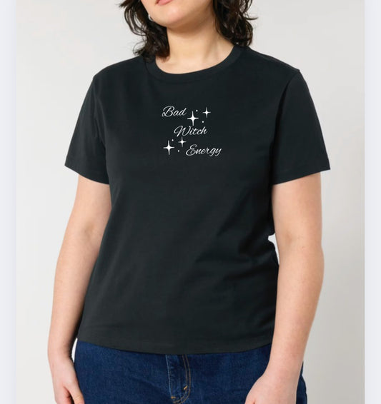 Bad Witch Energy Embroidered T shirt ✨
